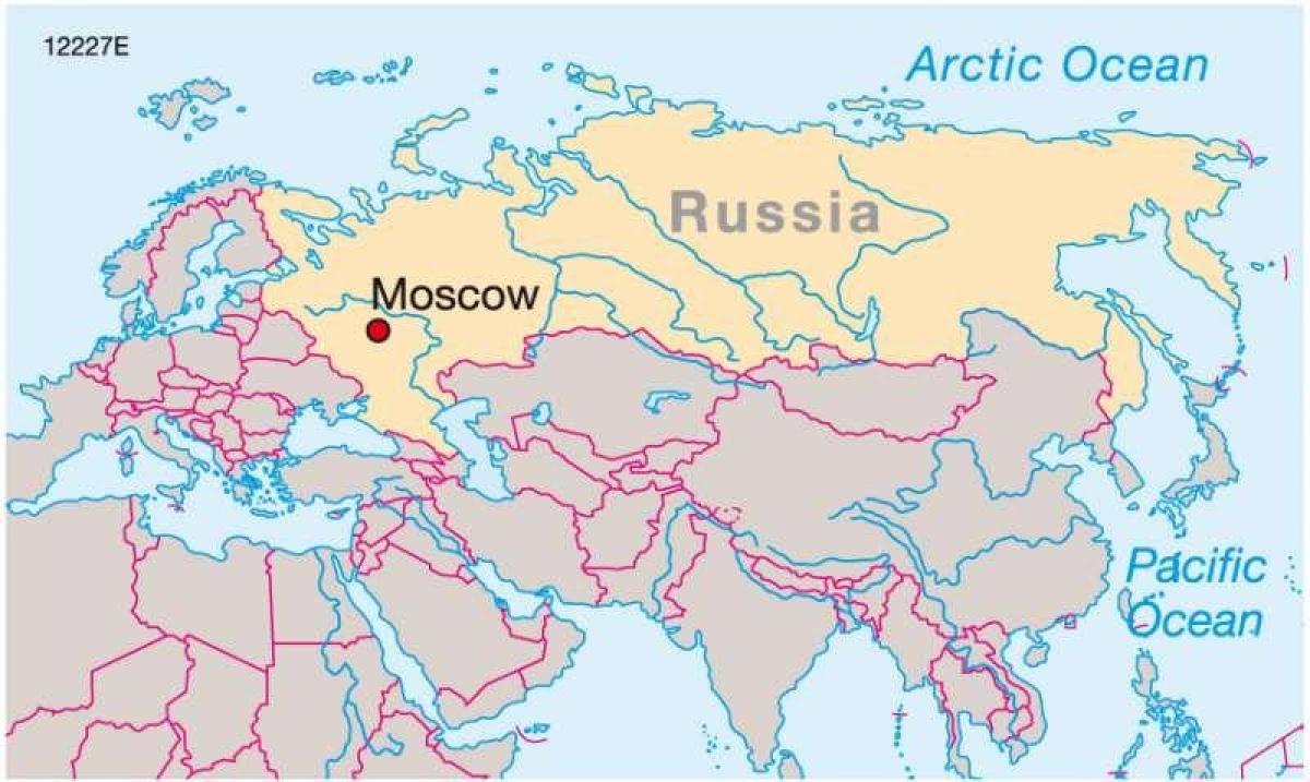 Moscow pada peta Rusia