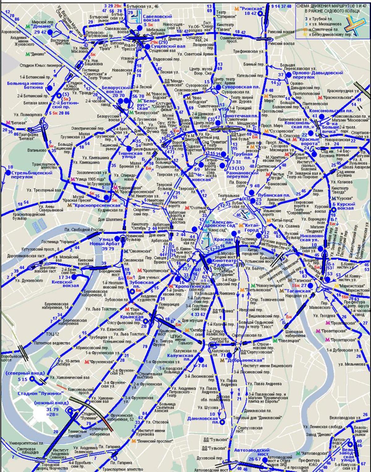 peta Moscow bis listrik