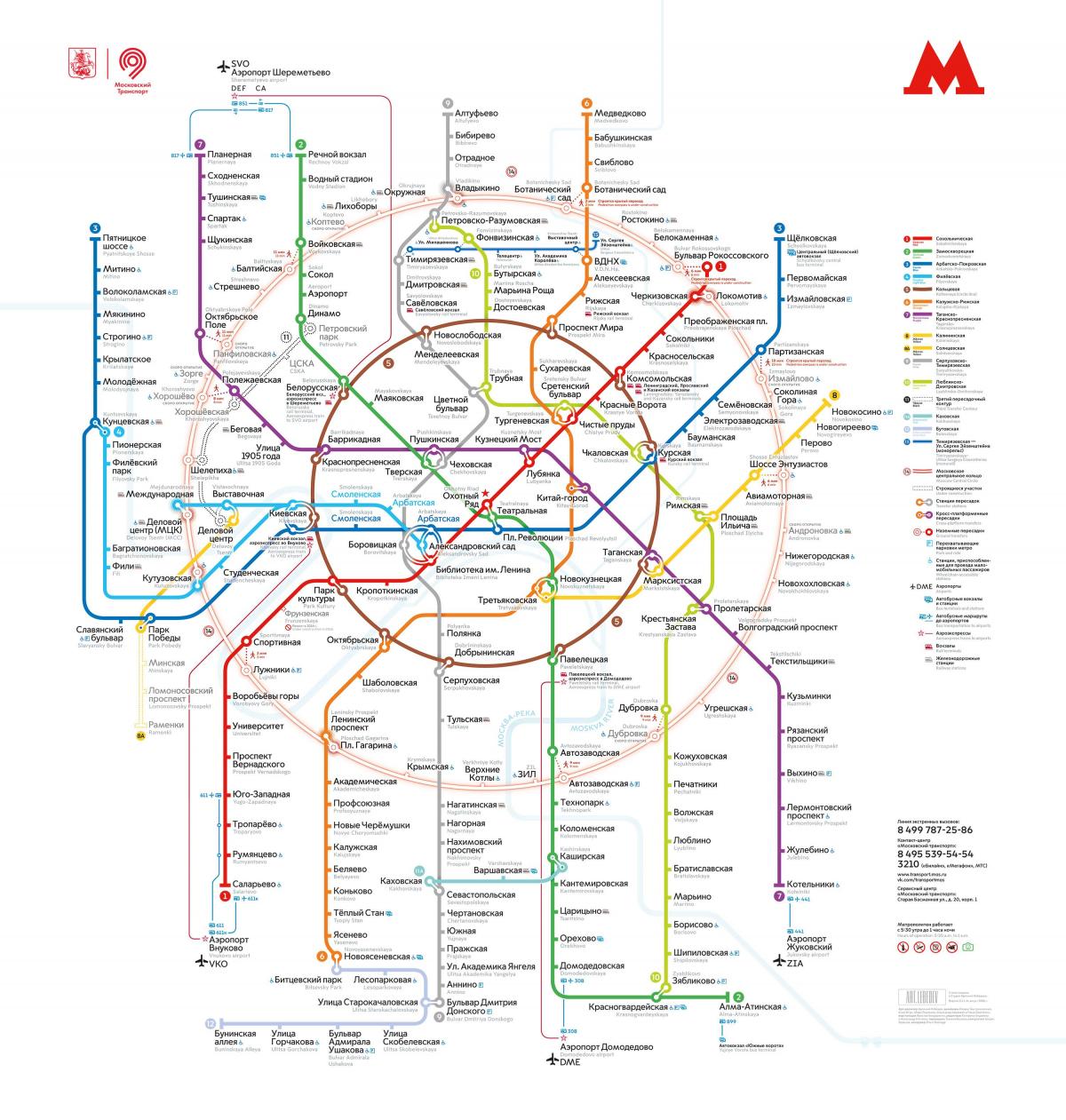 kereta bawah tanah Moscow peta