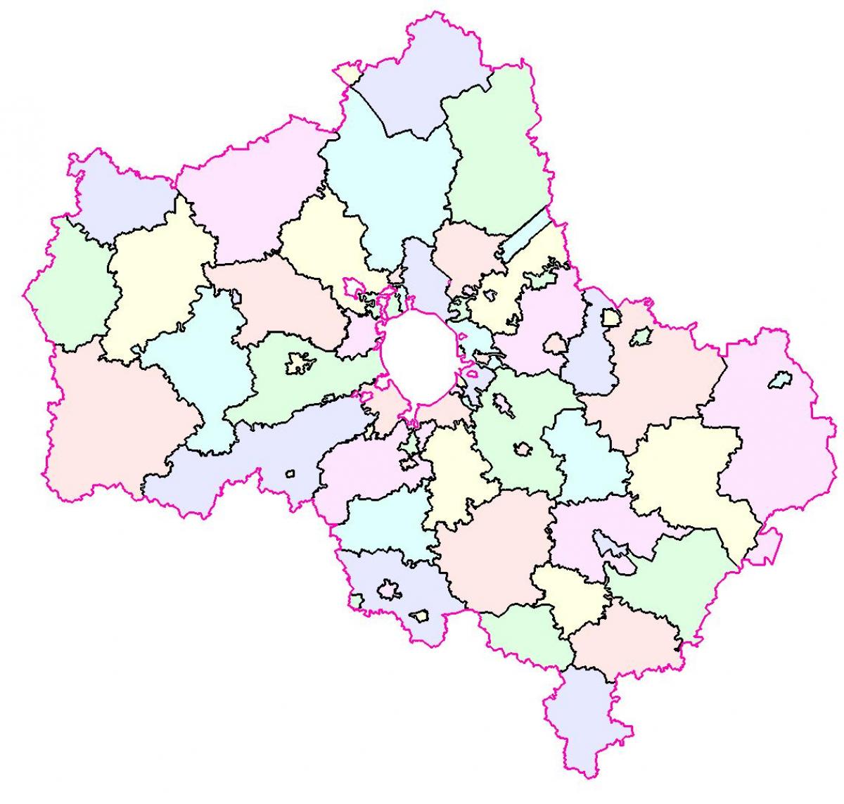 Moskva wilayah peta