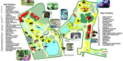 Peta kebun binatang Moskow