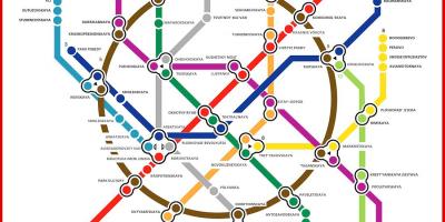 Metro Moscow peta di rusia