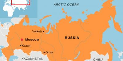 Moscow lokasi di peta