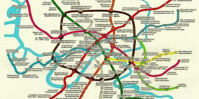Moscow peta kereta api