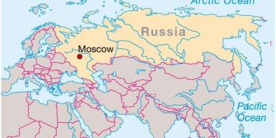 Moscow pada peta Rusia