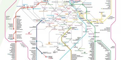 Peta kereta api Moskva
